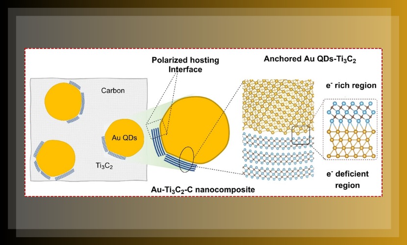 机电与控制工程学院徐钧国教授团队Advanced Composites and Hybrid Materials发表论文：金量子点改性MXene 复合负极材料 助力下一代高容量锂离子电池研发